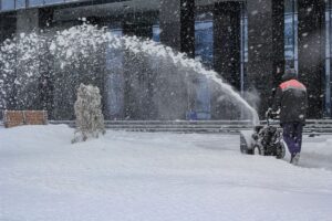 Handyman Removing Snow Handyman removing snow in Kings Beach, California